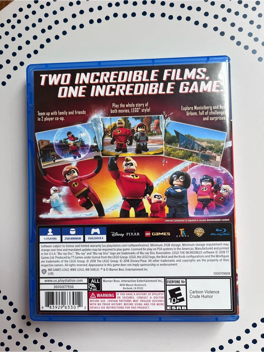 Lego The Incredibles PS4 Video Game